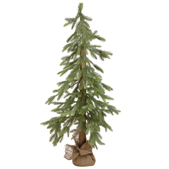 4ft. Unlit Pine Artificial Christmas Tree with Jute Base